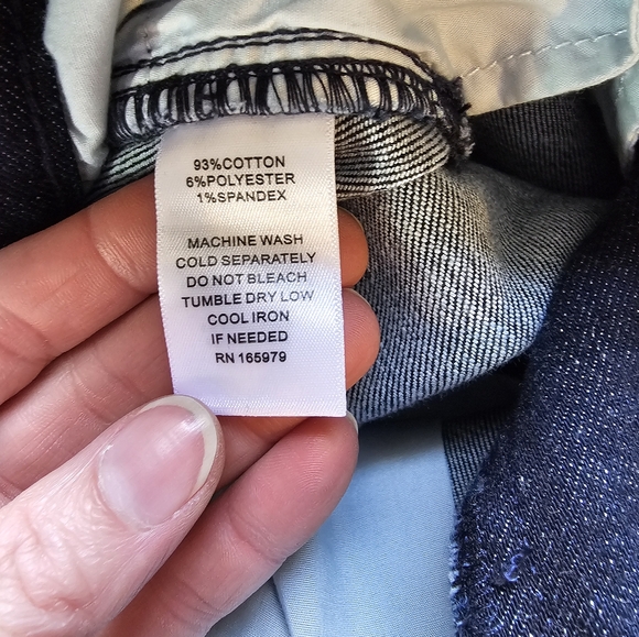 Adrienne Landau Quarts High Waist Boot Cut Jeans NWT Black Iris - Picture 7 of 7